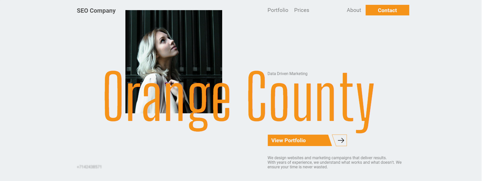 home page of orange county